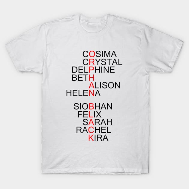 Orphan Black - Names T-Shirt by mintipap